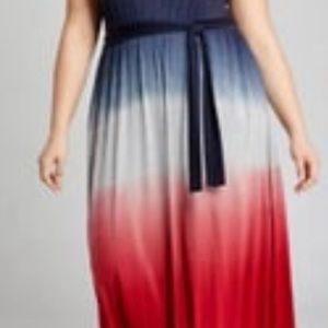 Lane Bryant 26/28 Ombré Maxi Dress